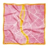 Kép 1/2 - Budapest narancs-rózsaszín selyemkendő