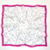 Kép 1/3 - Pálma pink-fehér selyemkendő