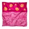 Kép 1/2 - Magenta narancs rózsaszín kicsi selyemkendő