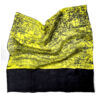 Kép 1/2 - Sárga fekete rusztikus kicsi selyemkendő