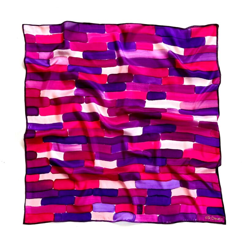 Mystyle lilás árnyalatú nagy selyemkendő 